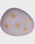 Star porcelain ring dish, lilac