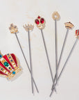 Crown swizzle sticks