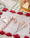Candy cane bottle opener