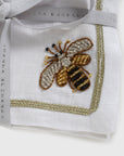 Stripey bee cocktail napkins