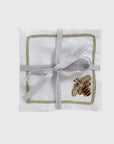 Stripey bee cocktail napkins