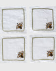 Stripey bee cocktail napkins