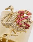 Flamingo napkin rings, set of two