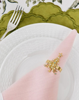 Christmas tree skinny napkin rings, set of four