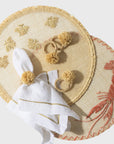 Straw lobster placemat, set of four