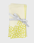 Hydrangea dinner napkins, citrus, set of two
