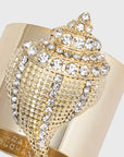 Sparkle shell napkin rings, set of two