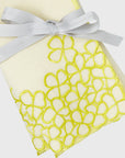 Hydrangea dinner napkins, citrus, set of two