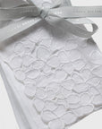 Hydrangea dinner napkins, white, set of two