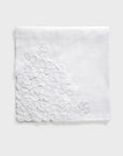 Hydrangea dinner napkins, white, set of two
