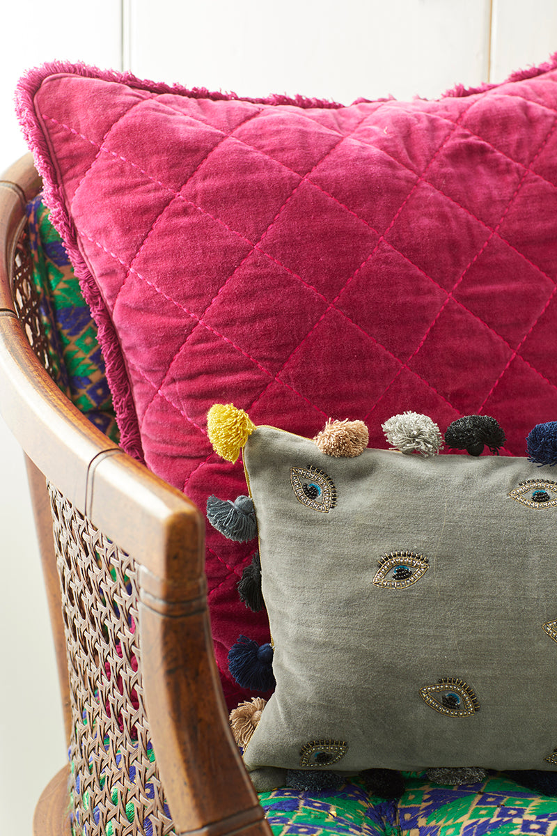 Add a bit of colour with our gorgeous velvet pillows