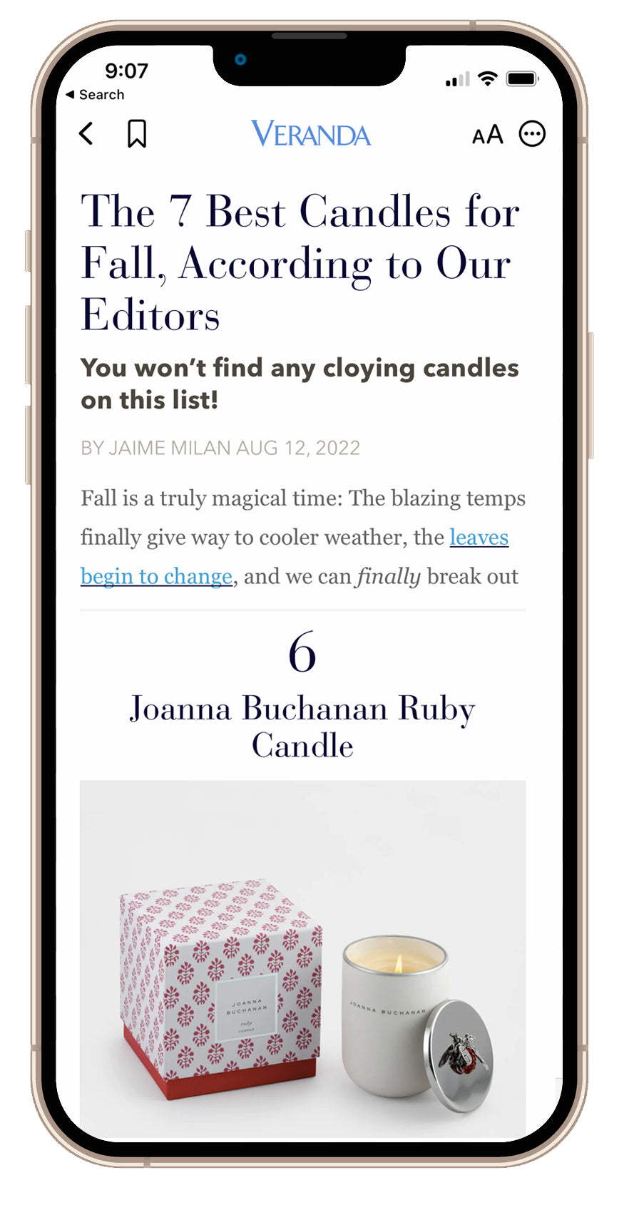 Ruby Carnble Our Ruby Candle is the BEST Candle for Fall! – Joanna Buchanan