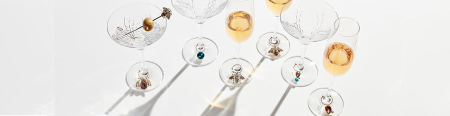 WINE CHARMS + STOPPERS