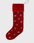 Bow stocking, red