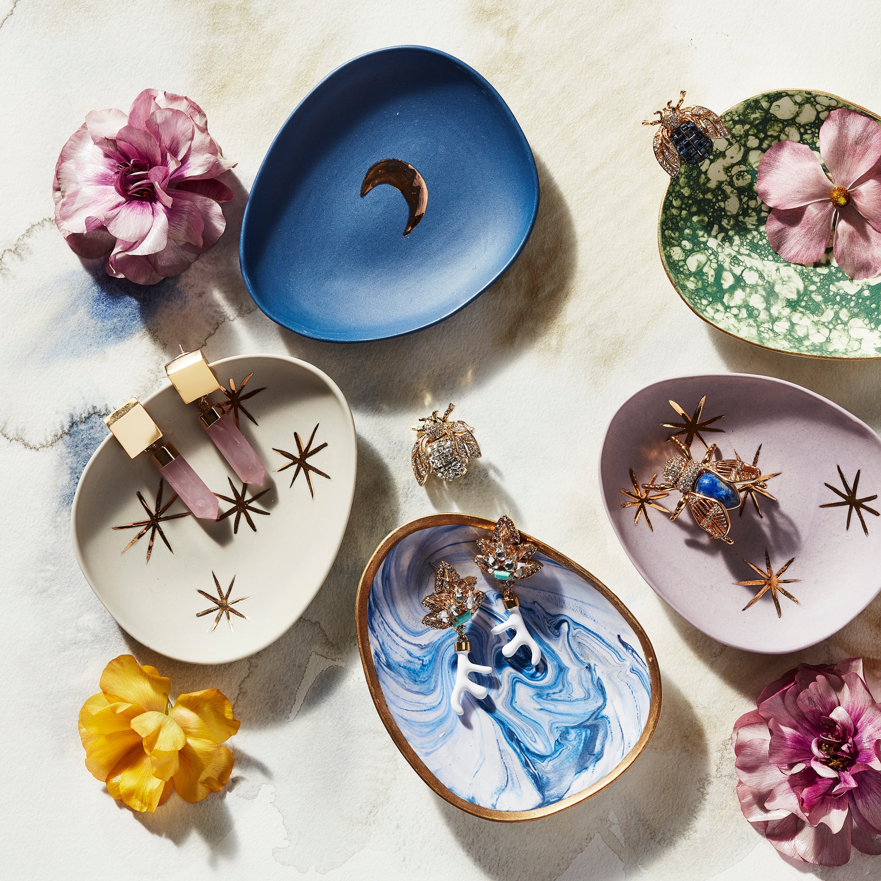 Giant gem bug brooch, lapis lazuli