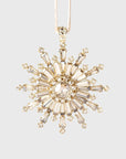 Dazzling snowflake hanging ornament, gold