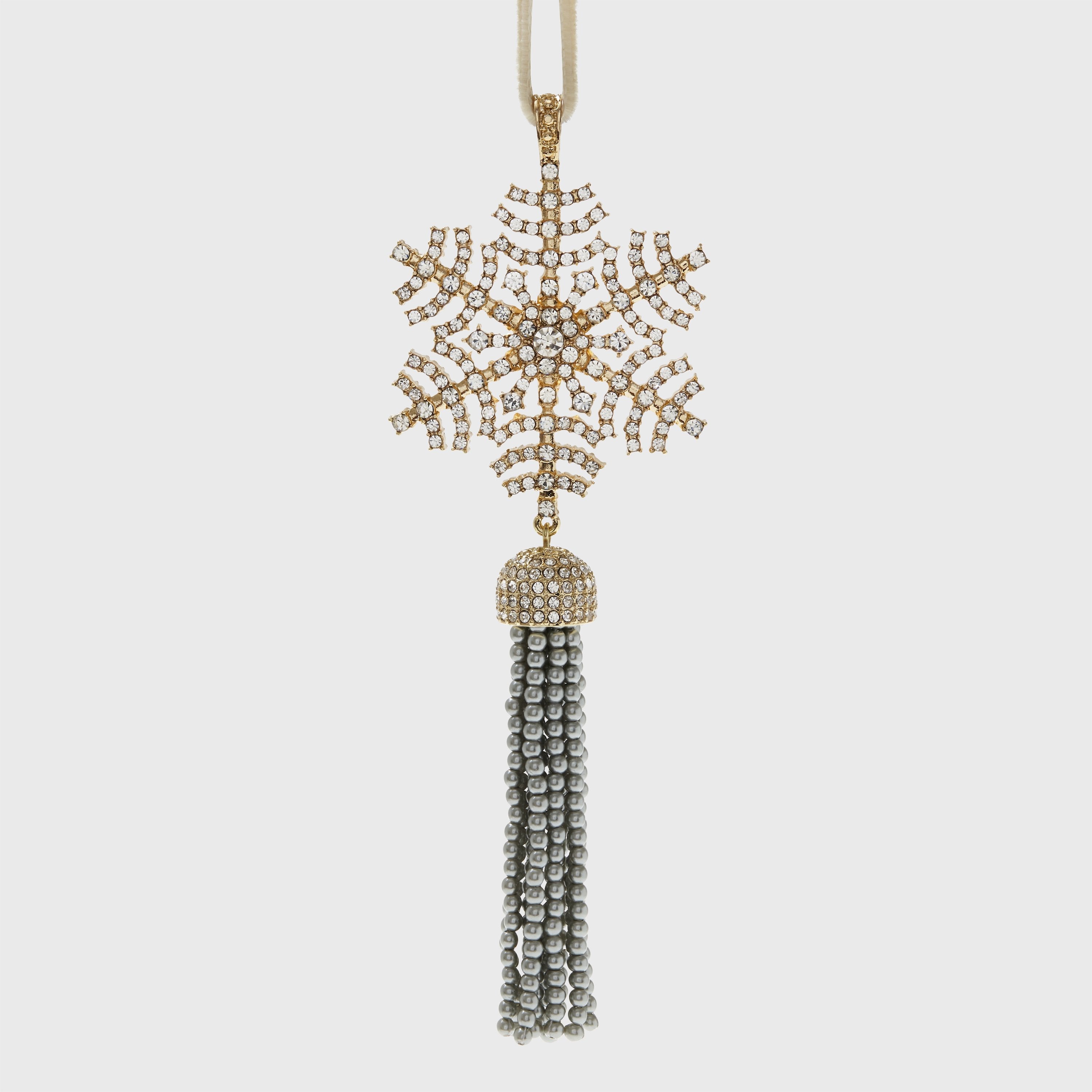 Snowflake tassel hanging ornament
