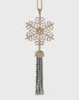 Snowflake tassel hanging ornament