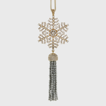 Snowflake tassel hanging ornament