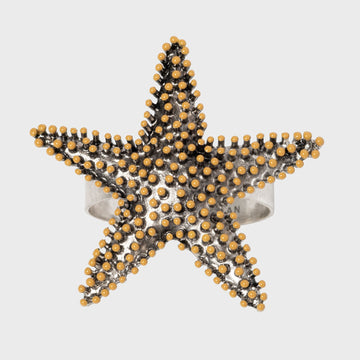 Nantucket starfish napkin rings, set of four