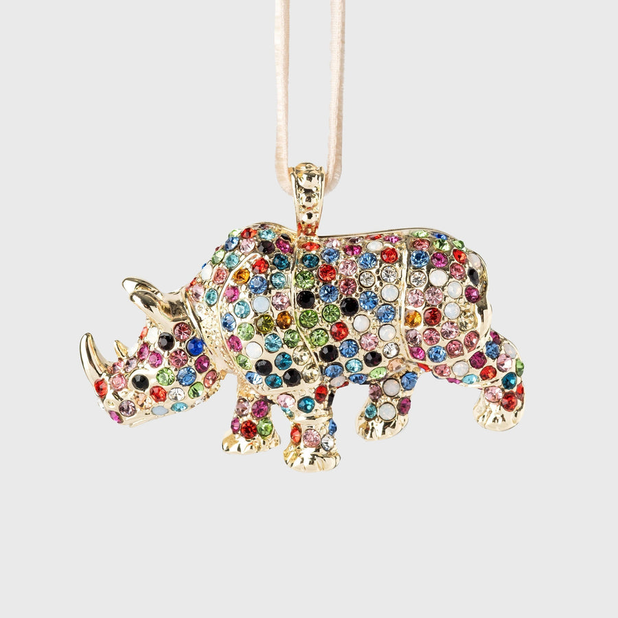 Rhino hanging ornament