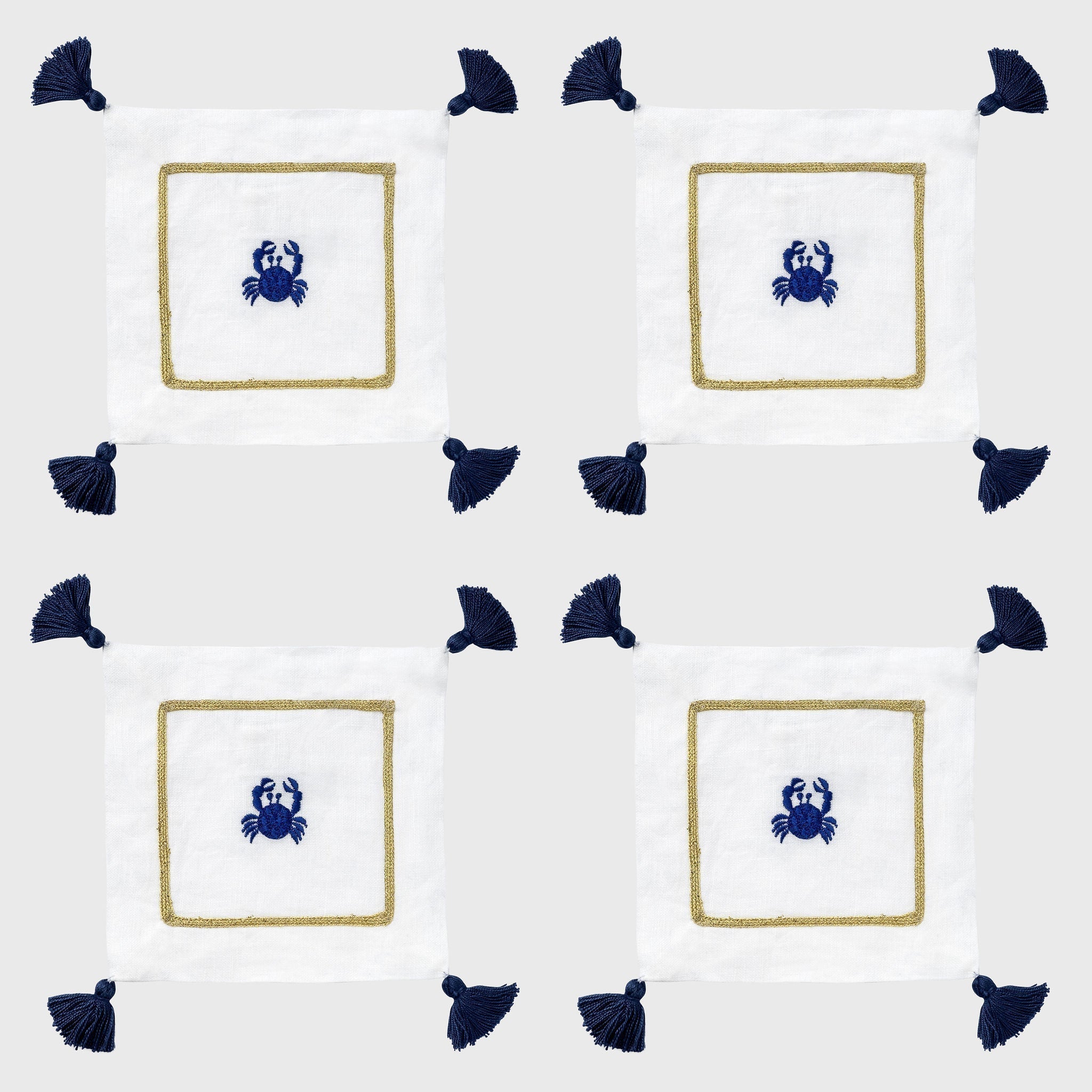 Crab cocktail napkins