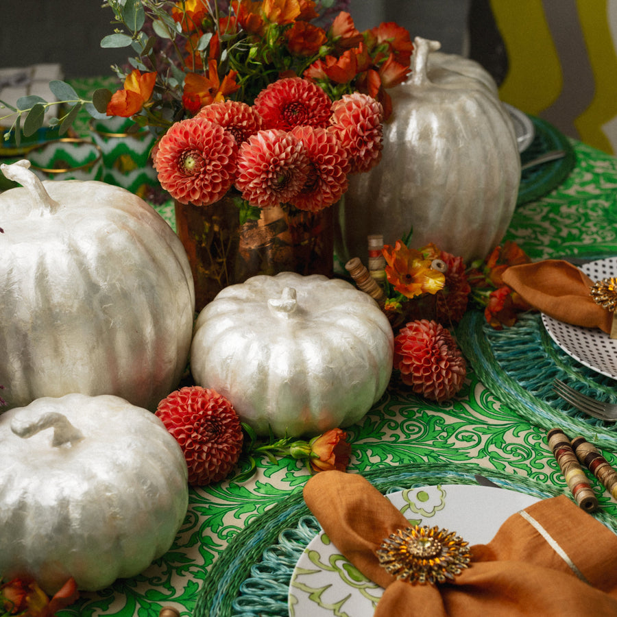 Small capiz pumpkin, pearl