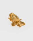 Tiny bug ring, amethyst