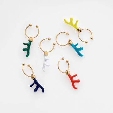 Coral wine charms