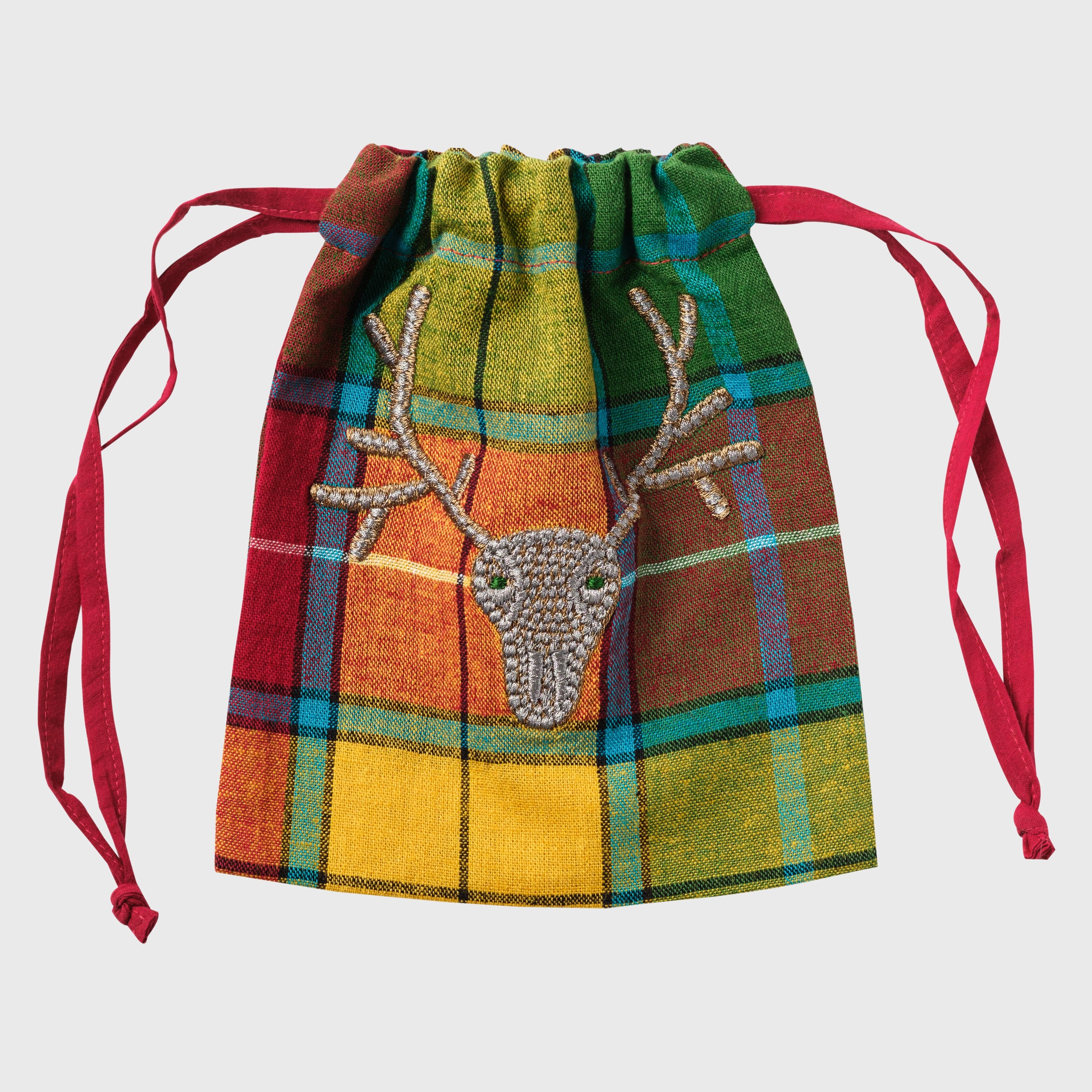 Tartan cocktail napkins