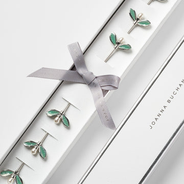 Mistletoe cocktail picks