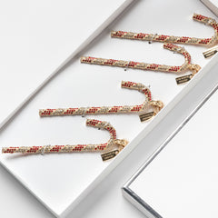 Candy cane hanging ornament boxed set