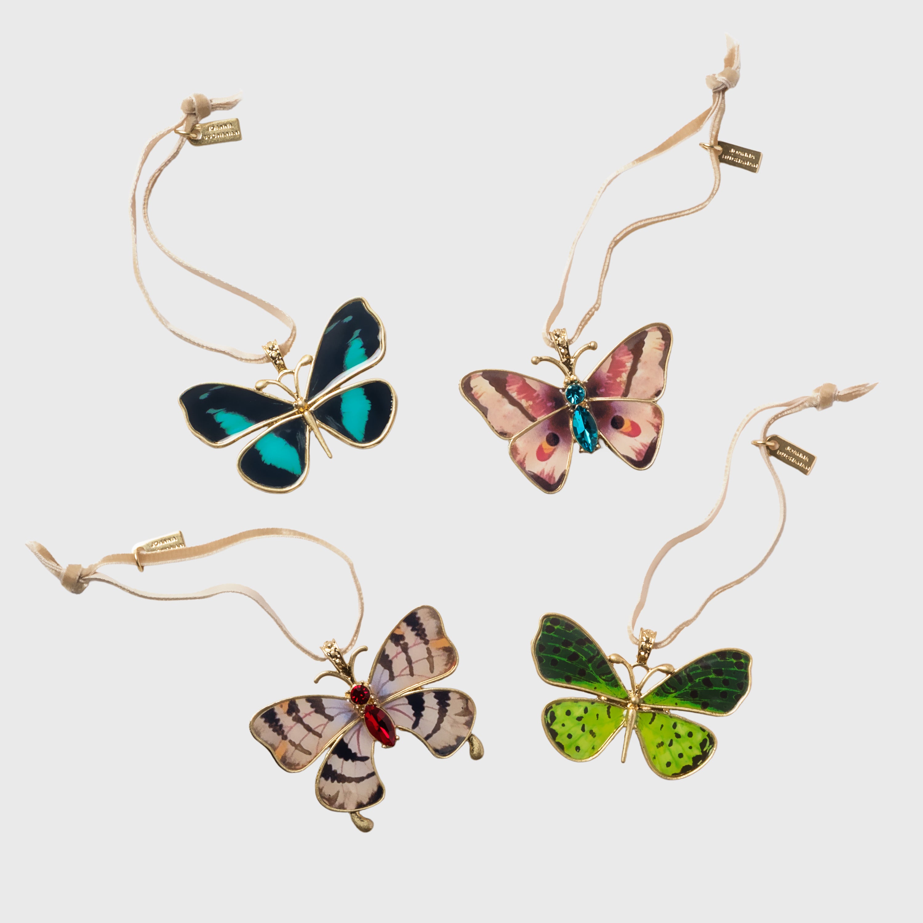 Painterly butterfly hanging ornament boxed set