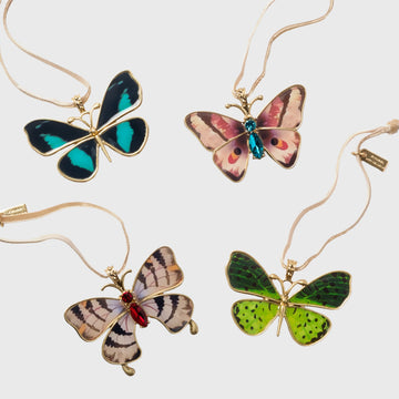 Painterly butterfly hanging ornament boxed set