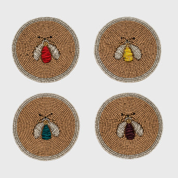 Sparkle bee coasters