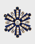 Starburst brooch, lapis lazuli