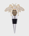 Stripey bee wine stopper