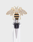 Stripey bee wine stopper