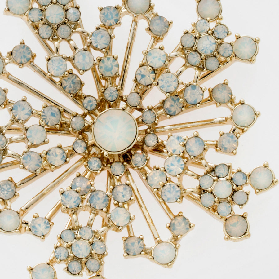 Sparkle snowflake ornament, opal