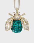 Sparkle bee hanging ornament, emerald