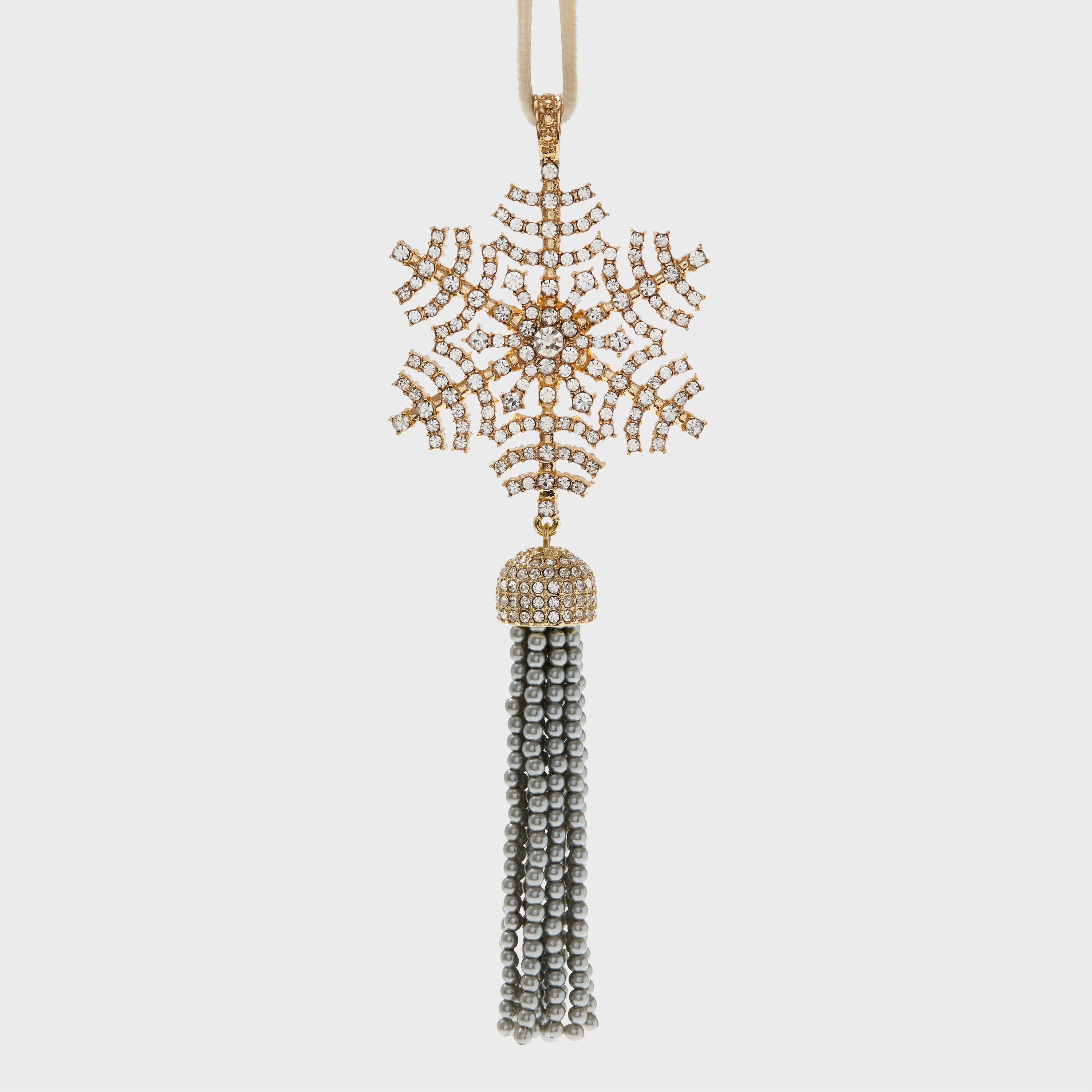 Snowflake tassel hanging ornament