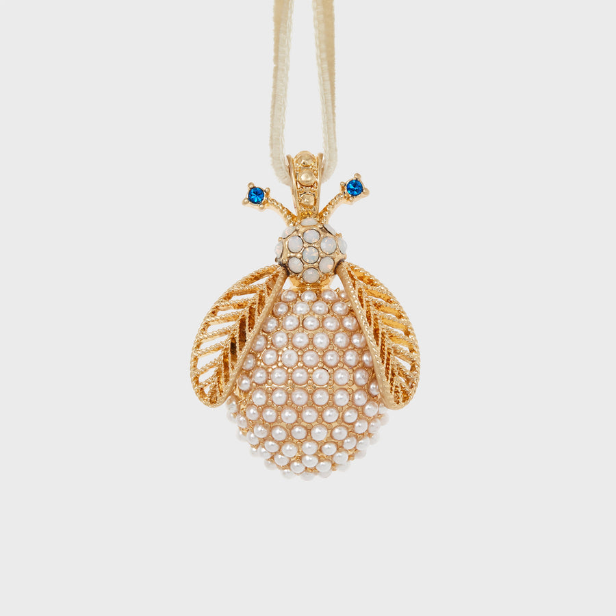 Pearl bug hanging ornament