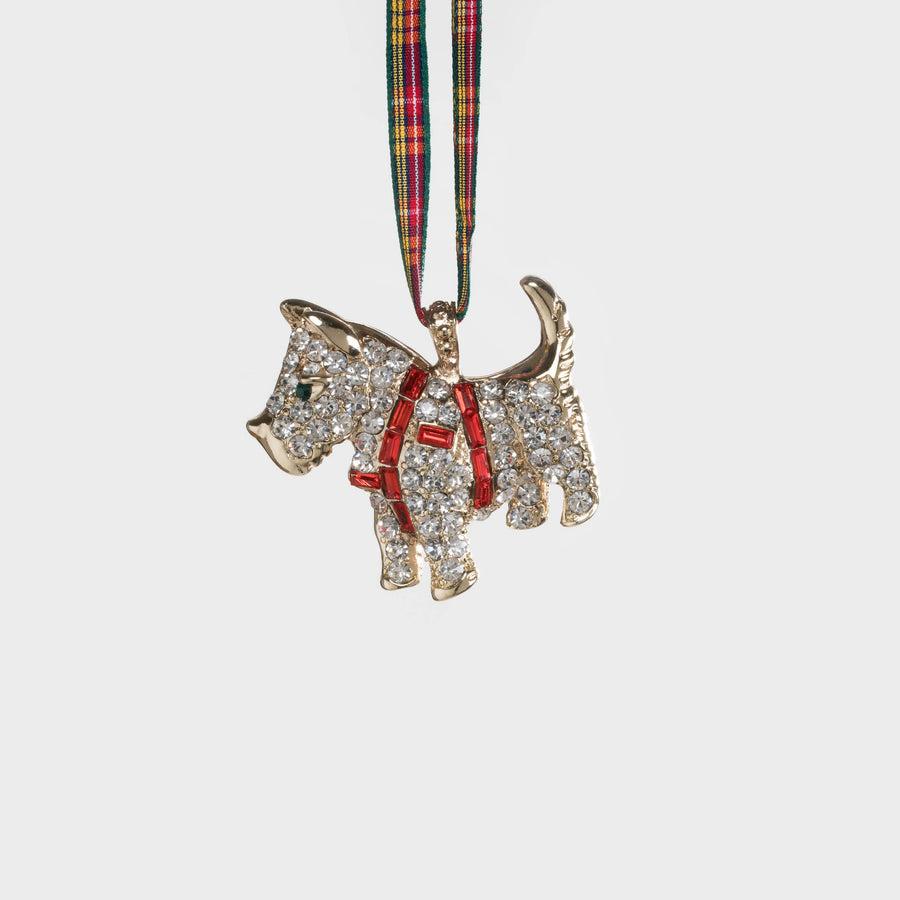Scottie dog hanging ornament
