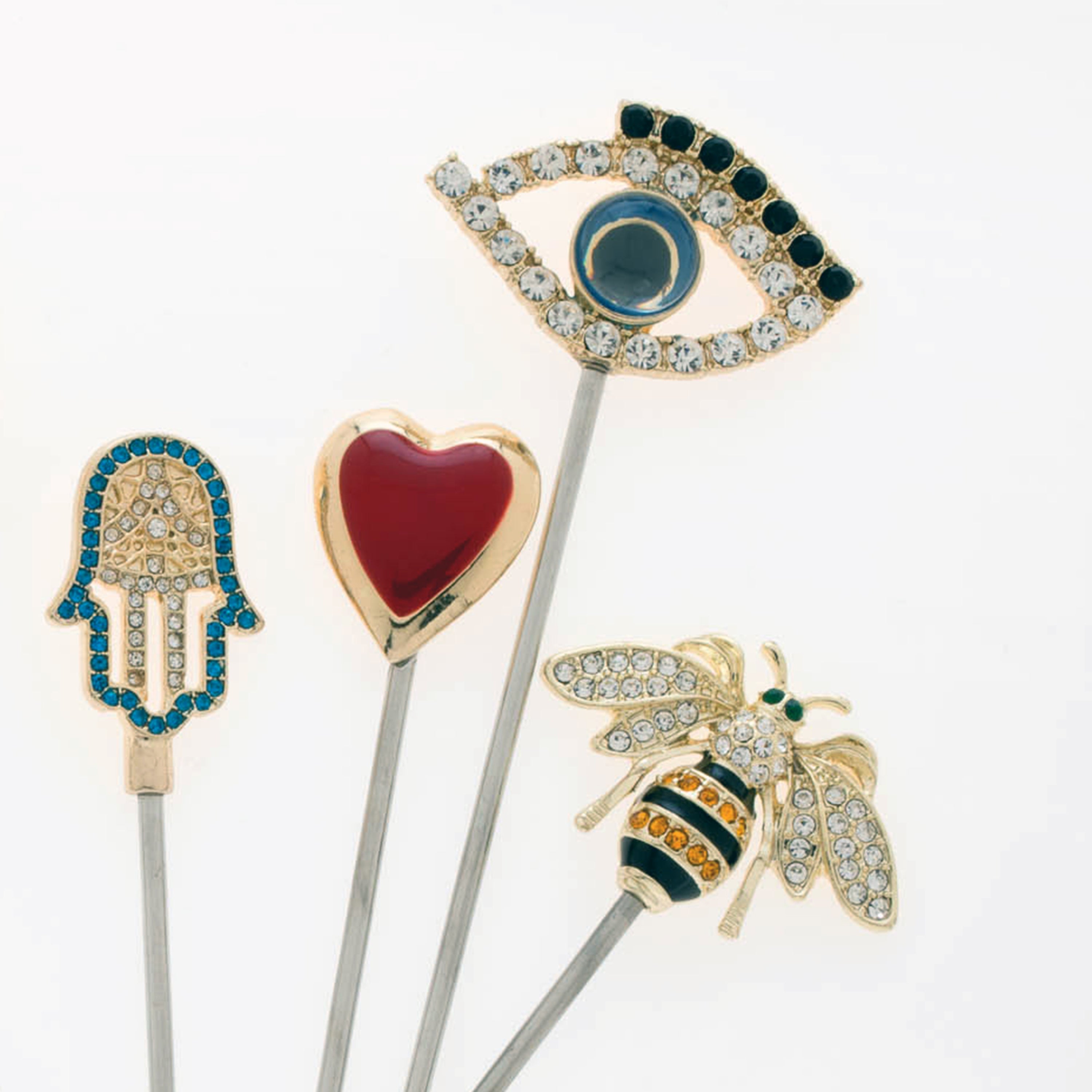 Lucky charm cocktail picks