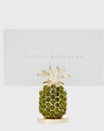 Pineapple placecard holders, olive, set of two