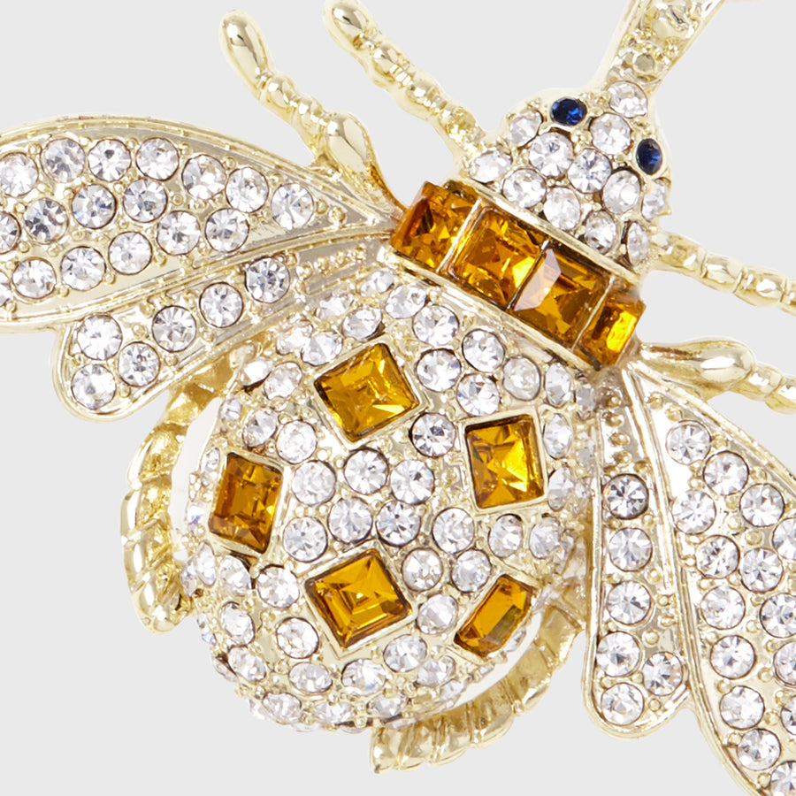 Classic bee hanging ornament, amber