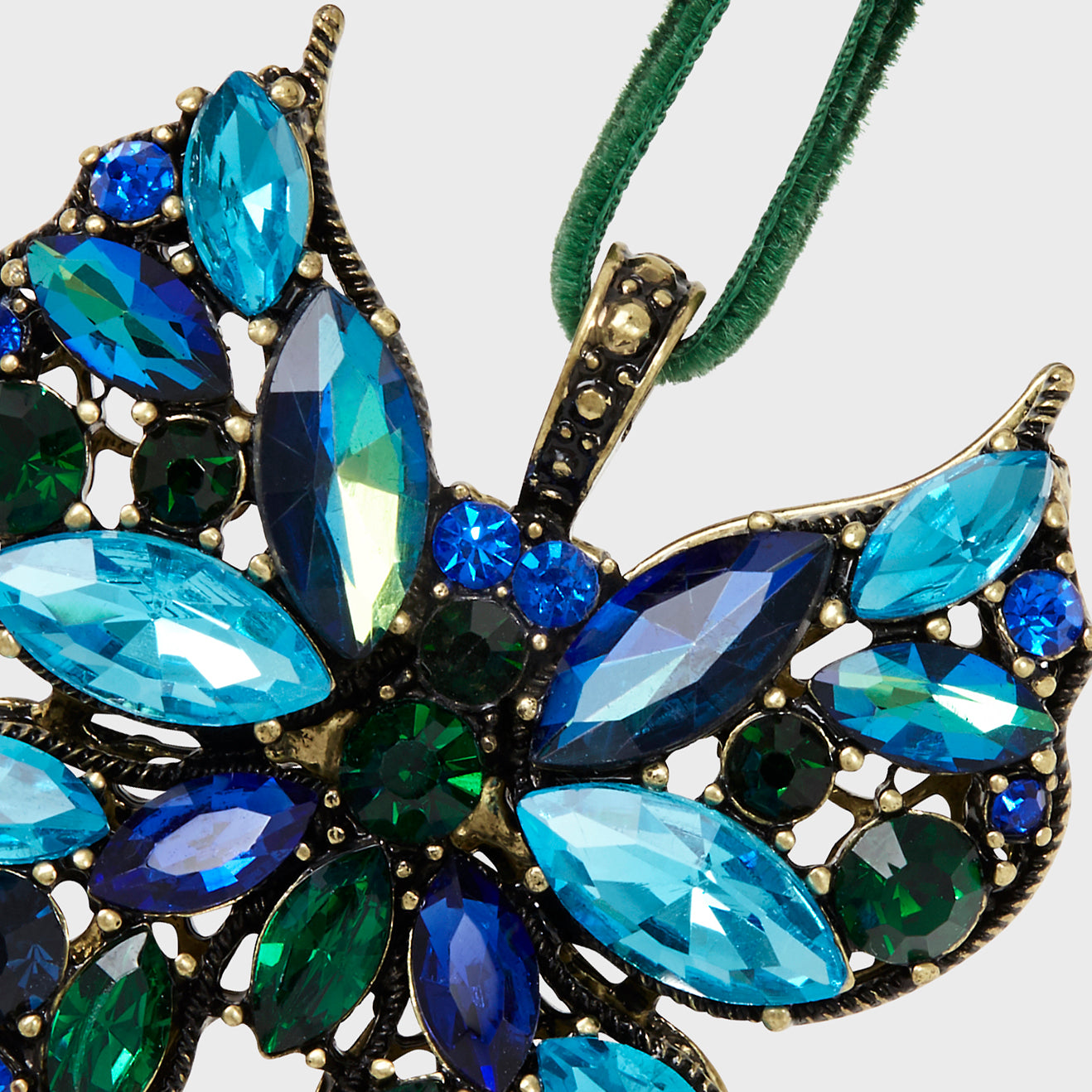 Mini butterfly ornament boxed set of two, sapphire