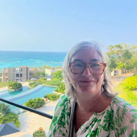 Coral starburst earrings