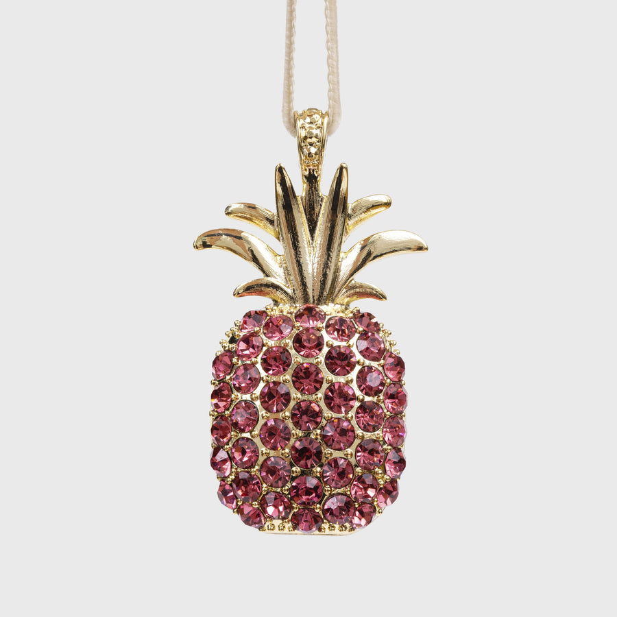 Pineapple hanging ornament, rose