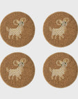 Aries coasters, set of four